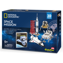                             CubicFun - Puzzle 3D National Geographic - Vesmírná mise 80 dílků                        
