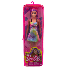                             Barbie modelka - duhový overal                        