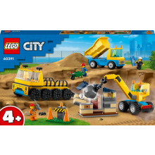                             LEGO® City 60391 Vozidla ze stavby a demoliční koule                        