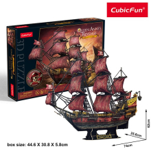                             CubicFun - Puzzle 3D Plachetnice Queen Anne&#039;s Revenge 391 dílků                        
