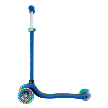                             Globber Dětská tříkolová koloběžka Primo - svítící kola - modrá                        