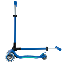                             Globber Dětská tříkolová koloběžka Primo Foldable Plus- svítící kola - modrá                        