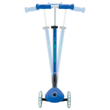                             Globber Dětská tříkolová koloběžka Primo Foldable Plus- svítící kola - modrá                        