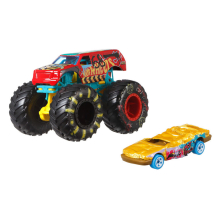                             Hot Wheels Monster trucks 1:64 s angličákem více druhů                        