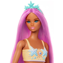                             Barbie Pohádková mořská panna - žlutá                        