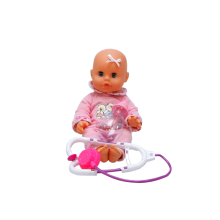                             Panenka Bambolina s stetoskopem a kojeneckou lahvičkou 33cm                        
