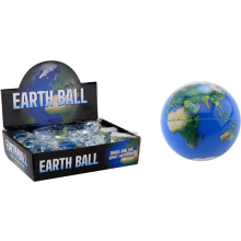                             Johntoy - Třpytivý míček zeměkoule 6,5cm                        