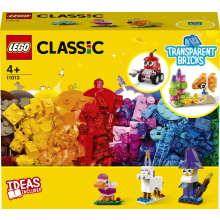                             LEGO® Classic 11013 Průhledné kreativní kostky                        