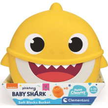                             Clementoni B17427 - Kostky Soft 6ks Baby Shark                        