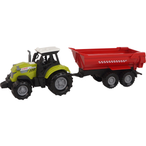 FARM SERVICE - Traktor s vlečkou 1:43 se zvukem a světlem