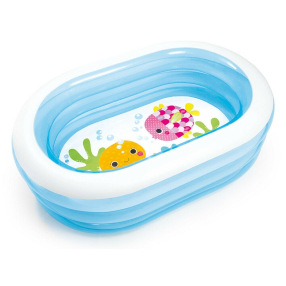 INTEX - Nafukovací dětský bazén oválný 163x107x46 cm
