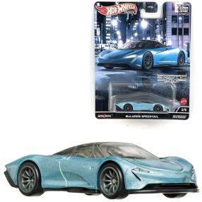 Hot Wheels PRÉMIOVÉ AUTO - McLaren Speedtail Light Blue Metallic