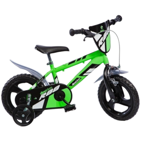 DINO Bikes - Dětské kolo 12" - Zelené 2017