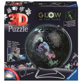 Ravensburger Puzzle-Ball Svítící globus: Hvězdná obloha 180 dílků