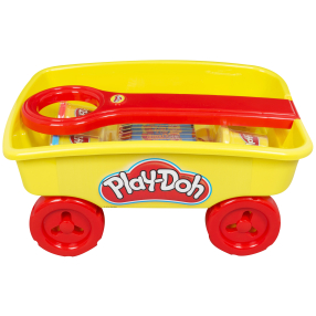 Play-Doh vozíček s modelínou a voskovkami