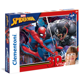 Clementoni 20148 - Puzzle 3D 104 Spider-Man
