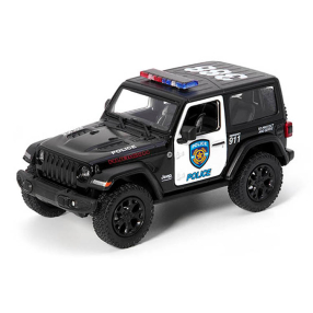 Kovový model - Jeep Wrangler policie 2018