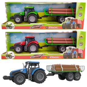 SPARKYS - Traktor s přívěsem pro přepravu dřeva 1:32 - 3 druhy
