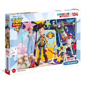 Clementoni 27129 - Puzzle Supercolors 104 Toy Story 4
