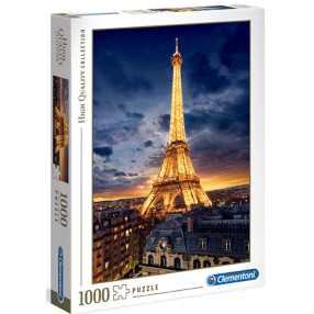 Clementoni 39514 - Puzzle 1000 Eiffelova věž