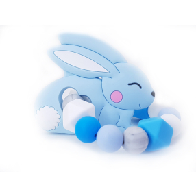 KidPro - Silikonové kousátko: Zajíček modrý