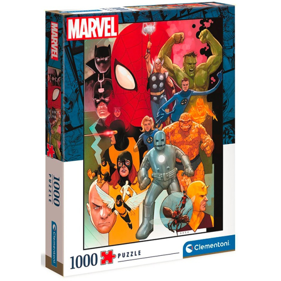 Clementoni 39612 - Puzzle 1000 Marvel 80                    