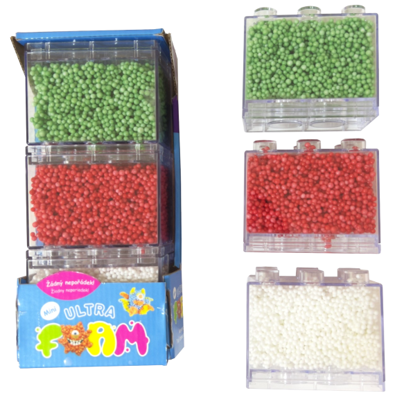 Ultra Foam 3 pack mini (zelená, červená, bílá)                    