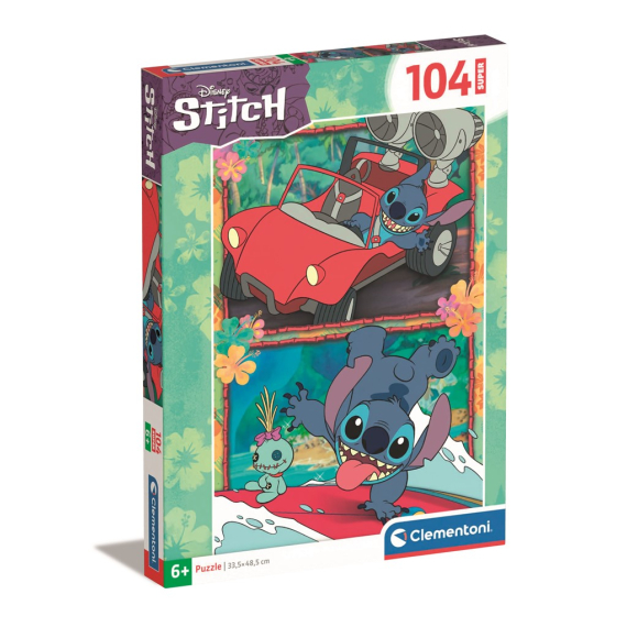 Clementoni 27571 - Puzzle 104 super Disney Stitch                    