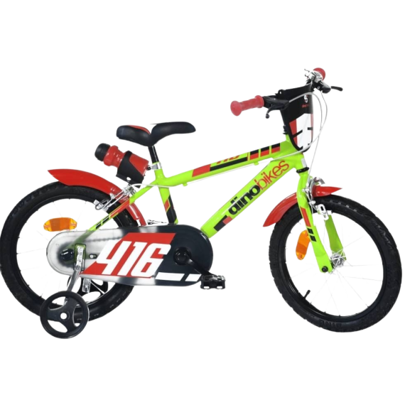 DINO Bikes - Dětské kolo 16&quot; - Zeleno-černé 2020                    