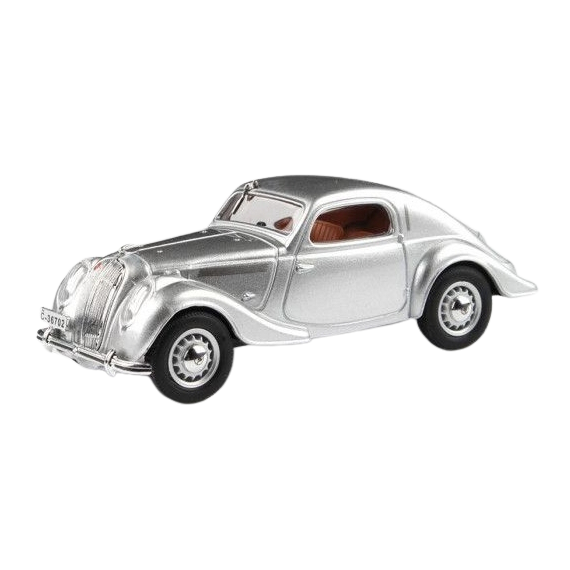 ABREX - Škoda Popular Sport Monte Carlo (1937) 1:43 - Stříbrná Metalíza                    