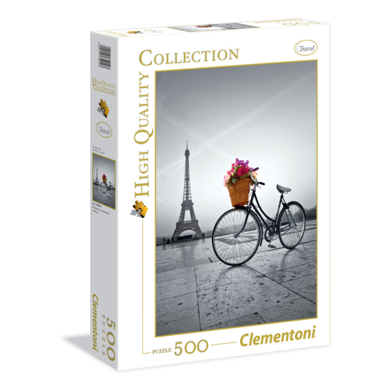Clementoni 35014 - Puzzle 500 Romantická procházka Paříží                    