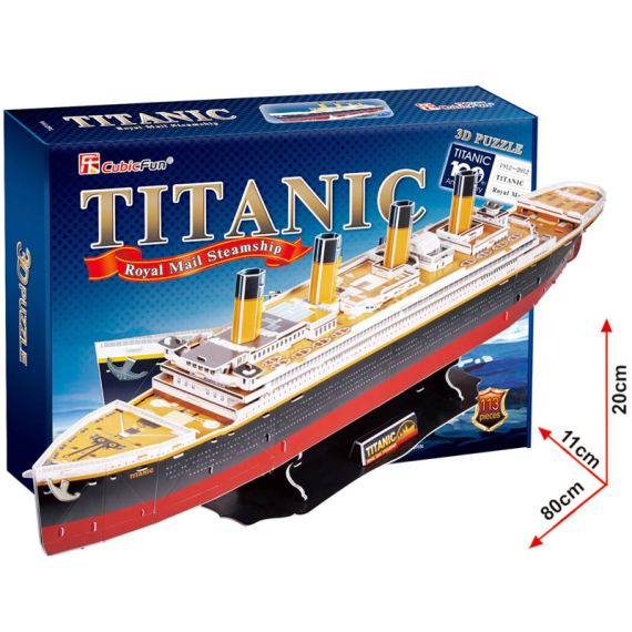 CubicFun - Puzzle 3D Titanic - 113 dílků                    