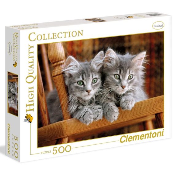 Clementoni 30545 - Puzzle 500 Koťata                    