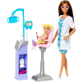 Barbie Povolání herní set s panenkou - Zubařka Bruneta