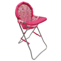 SPARKYS - Jídelní židlička - růžová s puntíky