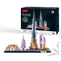CubicFun - Puzzle 3D Dubai s LED světlem - 182 dílků