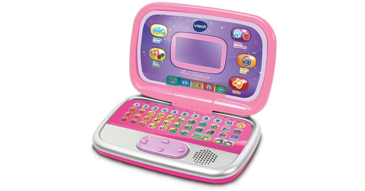 Vtech první notebook - růžový CZ | Sparkys