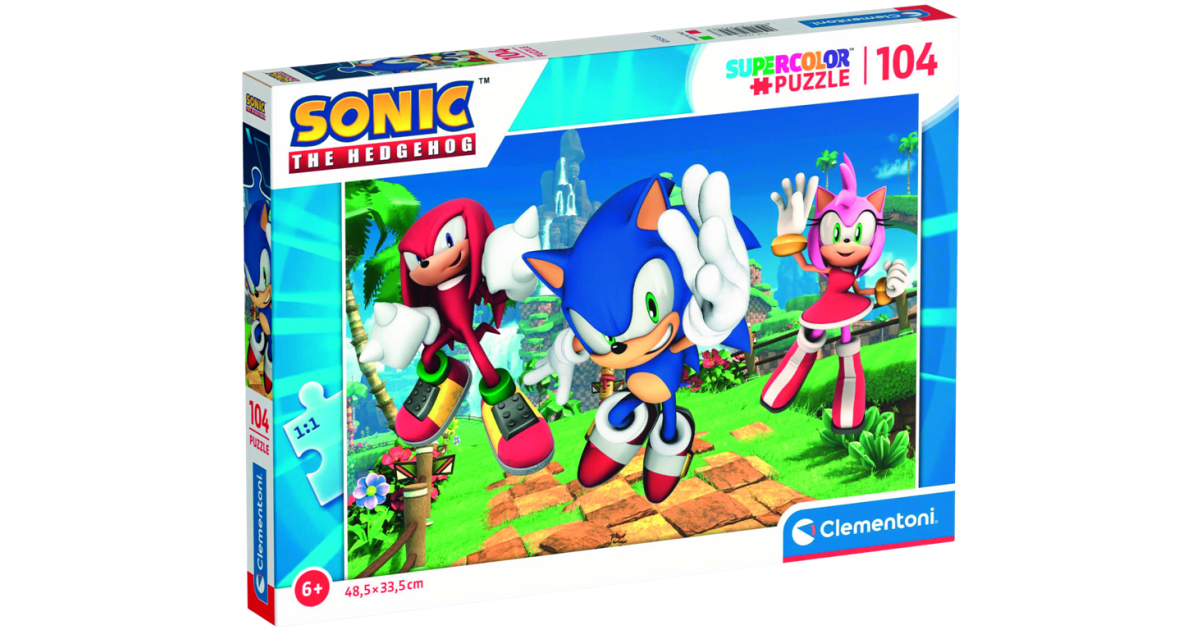 Sonic Supercolor Puzzle 104 Pieces