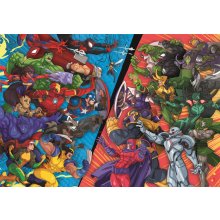                             Clementoni - Puzzle 104 Super Marvel Hrdinové vs. Záporáci                        