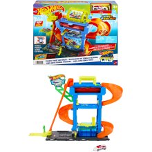                             Hot Wheels city color shifters automyčka s otočným tunelem                        