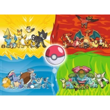                            Ravensburger Puzzle Druhy Pokémonů 150 dílků                        