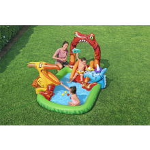                             BESTWAY 53160 - Nafukovací vodní hrací centrum Jurský svět 241 x 140 x 137 cm                        