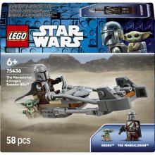                             LEGO® Star Wars™ 75436 Mandalorian a Grogu a spídrová motorka                        