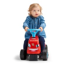                             FALK Odstrkovadlo traktor Go Farm červené s volantem a valníkem                        