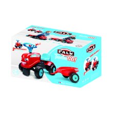                             FALK Odstrkovadlo traktor Go Farm červené s volantem a valníkem                        