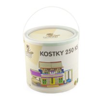                             BABU - Dřevěné kostky 250 ks                        