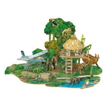                             CubicFun - Puzzle 3D National Geographic - Amazonský deštný prales - 67 dílků                        