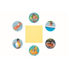                             BESTWAY 62091 - Samolepicí záplaty pod vodu 6,5 x 6,5 cm, 10 ks                        