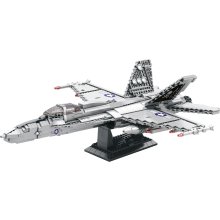                             Stavebnice Stíhačky F-18 - 1387 Dílků                        