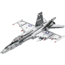                             Stavebnice Stíhačky F-18 - 1387 Dílků                        